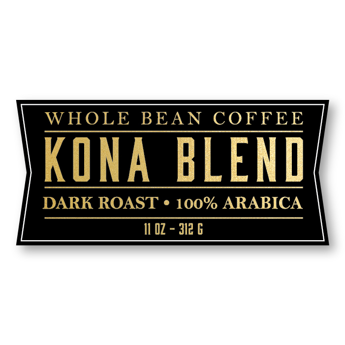 Kona Blend Label