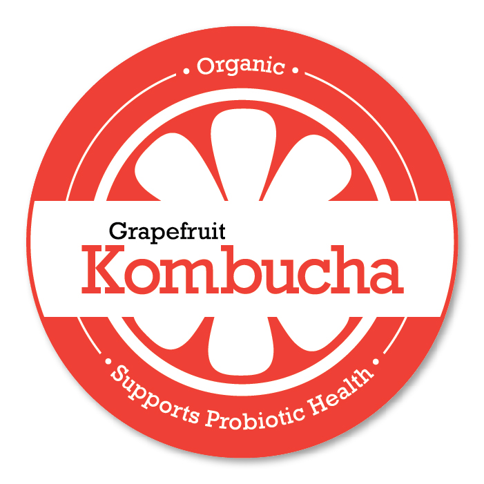 Grapefruit Kombucha Label