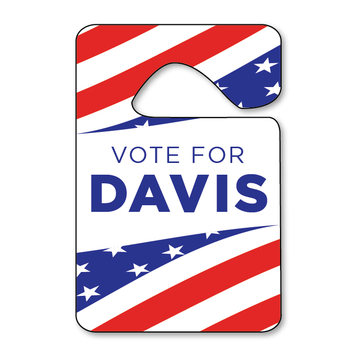 Voted For Davis Hangtag